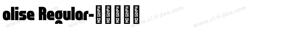 alise Regular字体转换